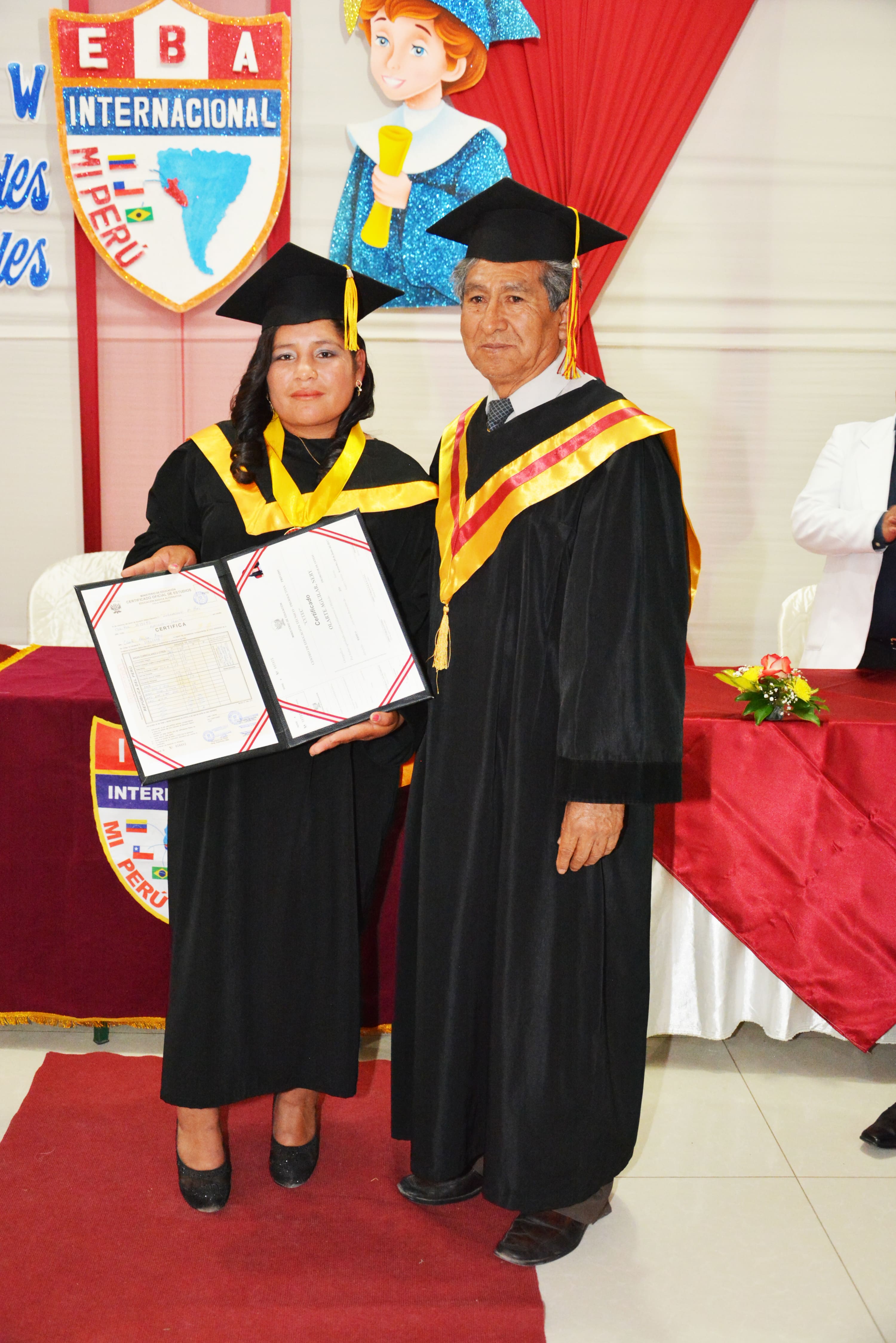 Comunidad educativa del CEBA Internacional Mi Perú